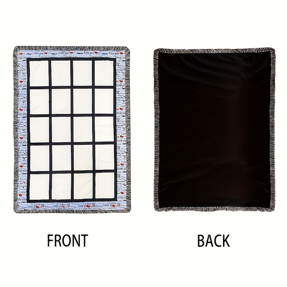Custom 40x60 Sublimation Polyester Throw Blankets with 20 Panels