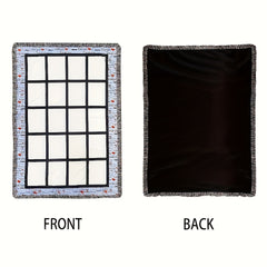 Custom 40x60 Sublimation Polyester Throw Blankets with 20 Panels