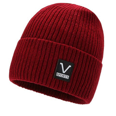 Street Fleece Thickened Knitted Hat Beanie