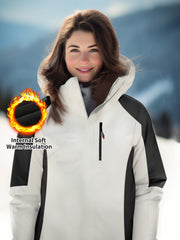 Women's Fleece Hooded Jacket for Hiking and Mountaineering