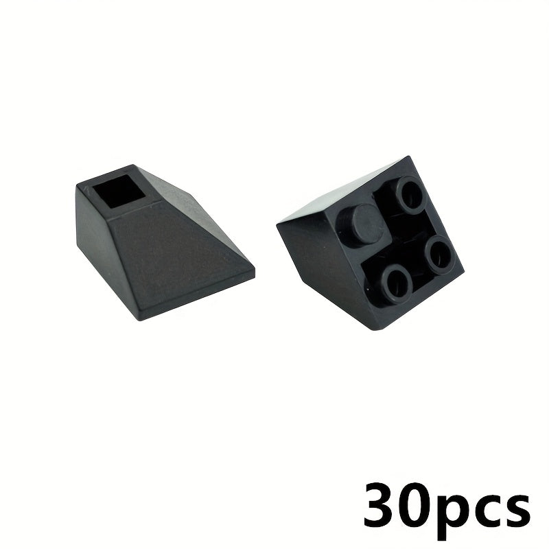 30pcs Building Blocks Slope 45 2x2 Compatible 3676 Double Convex Bricks