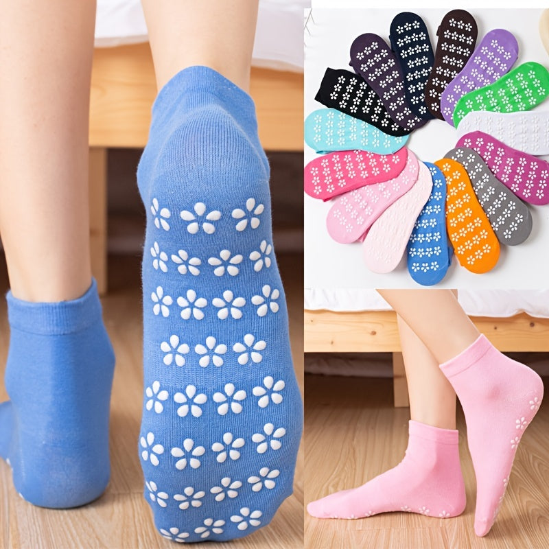 Non Slip Yoga Socks Low Cut Grip Socks For Pilates Yoga Barre Ballet
