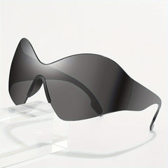 Y2K Future Style Sunglasses XL Frame Unisex Outdoor Eyewear