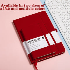 A5 A6 Red Strap Notebook Business Notepad