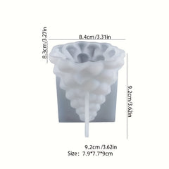 3D Christmas Tree Silicone Resin Mold Epoxy Resin Crafts DIY Soap Lotion Bar Mou