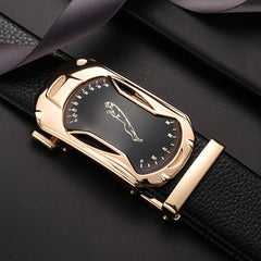 Men's Business PU Leather Belt Men's High Belt