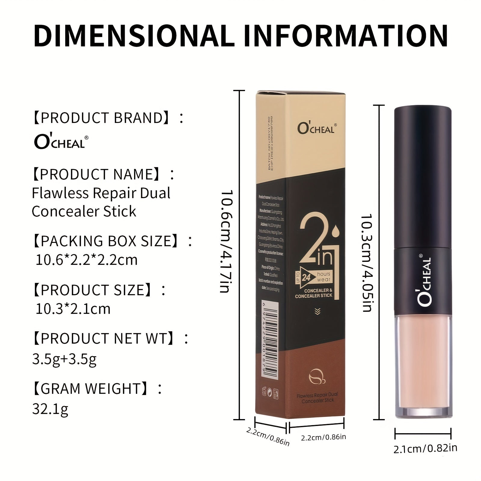 3D Double-Headed Concealer Contouring Stick