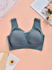 Seamless Wireless Sports Bra Comfy & Breathable Fitness Yoga Bra