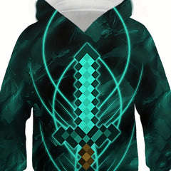 Cool 3D Cartoon Print Hoodie for Kids