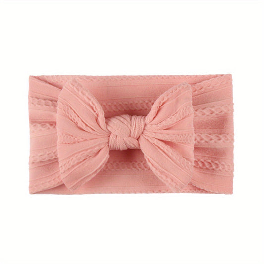 Baby Girls Bows Headband Newborn Turban Hairband Toddlers HeadWrap Accessory