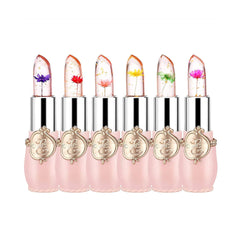 6pcs Temperature Changing Lipstick Long Lasting Peach Lip Balm