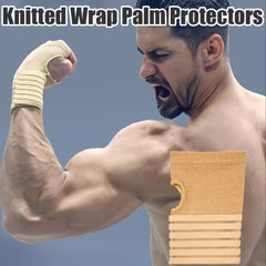 1pair Knitted Wrist Sleeves Sports Wrist Guards Palm Guards