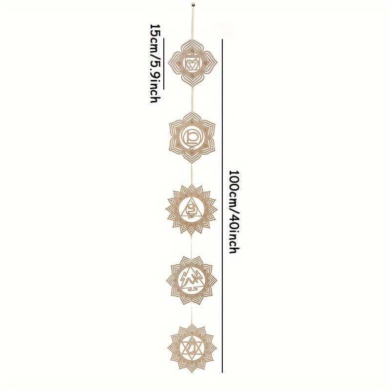Wooden Pendant Ornament for Outdoor Party and Home Decor
