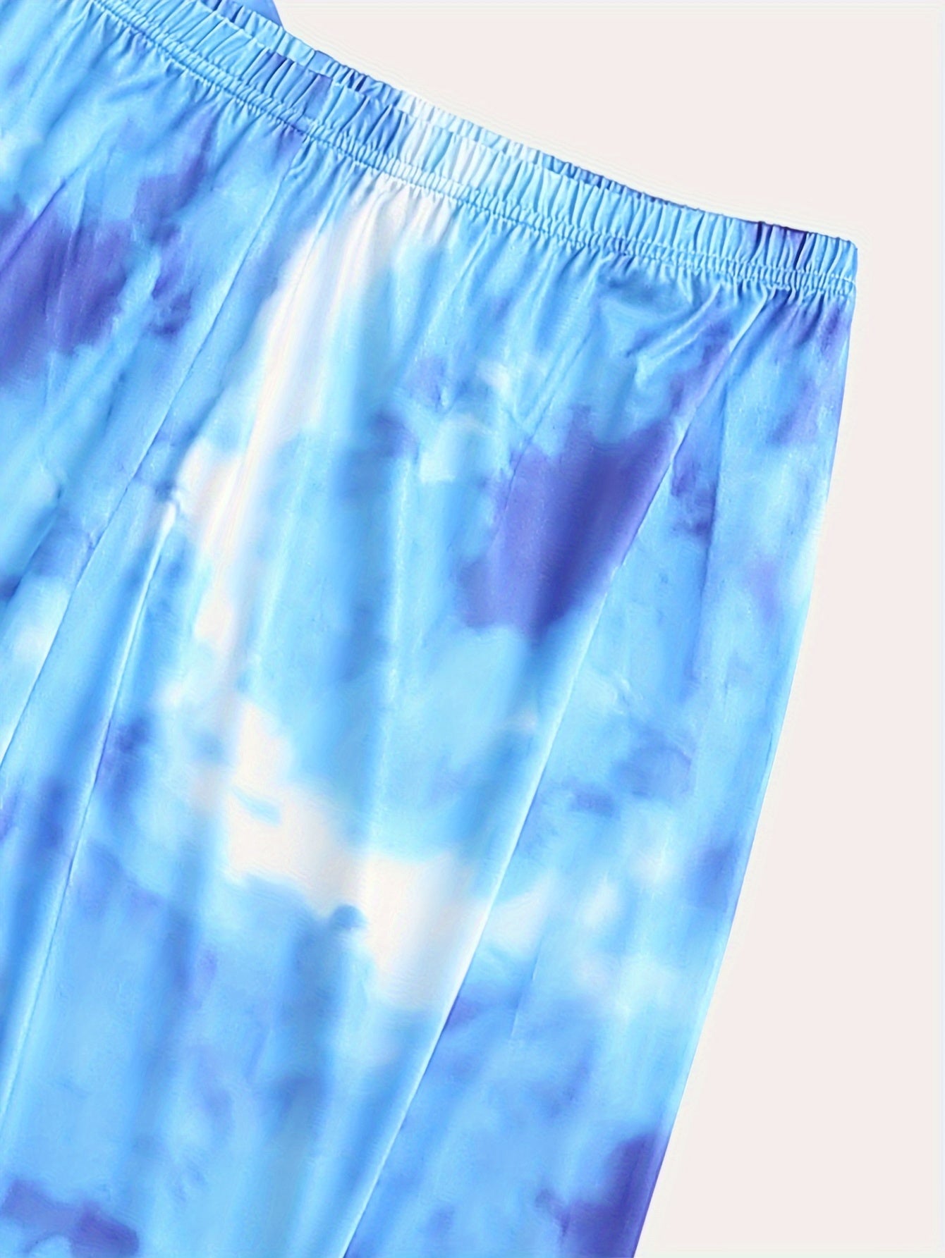 Tie Dye Long Sleeve Tee & Pants Loungewear Set
