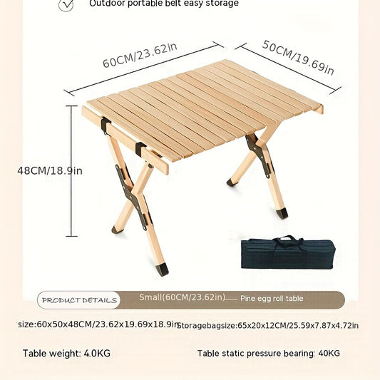Portable Folding Table for Picnic Camping BBQ
