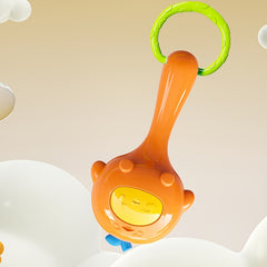 Yellow Baby Sand Hammer Toys PP Material Baby Rattle Toys
