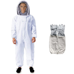 Bee Suit For Men Women Beekeeping Suit + Glove & Hood Size Bee Ou