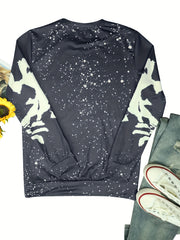 Somebody's Problem Print Sweatshirt Crew Neck