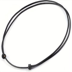 Adjustable Leather Rope Necklace for Women