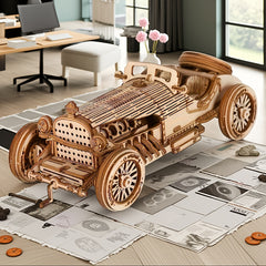 220pcs 3D Hand Painted Toy Cars Antique Car Building Blocks Sports Car