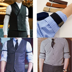 2pcs Elastic Armband Shirt Garter Sleeve Holders