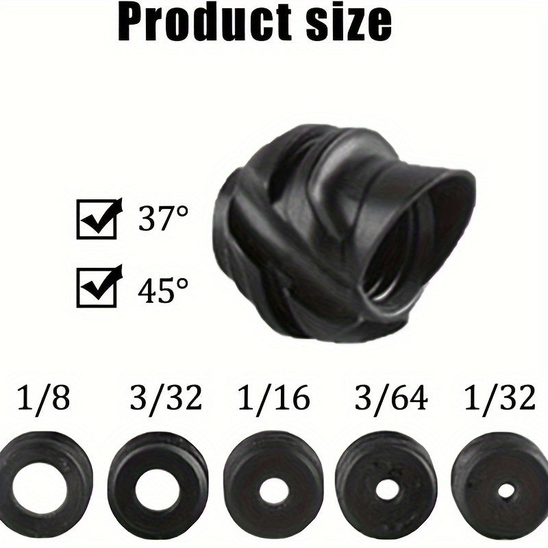 5pc Compound Bow Peep Sight Set 37 45 Degree Hooded Inner Core Kit