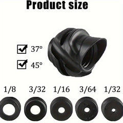 5pc Compound Bow Peep Sight Set 37 45 Degree Hooded Inner Core Kit