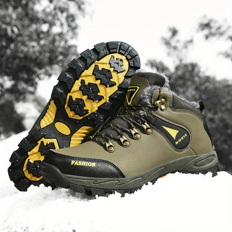 Men's Hiking Boots Durable Non Slip Warm for Fall Winter