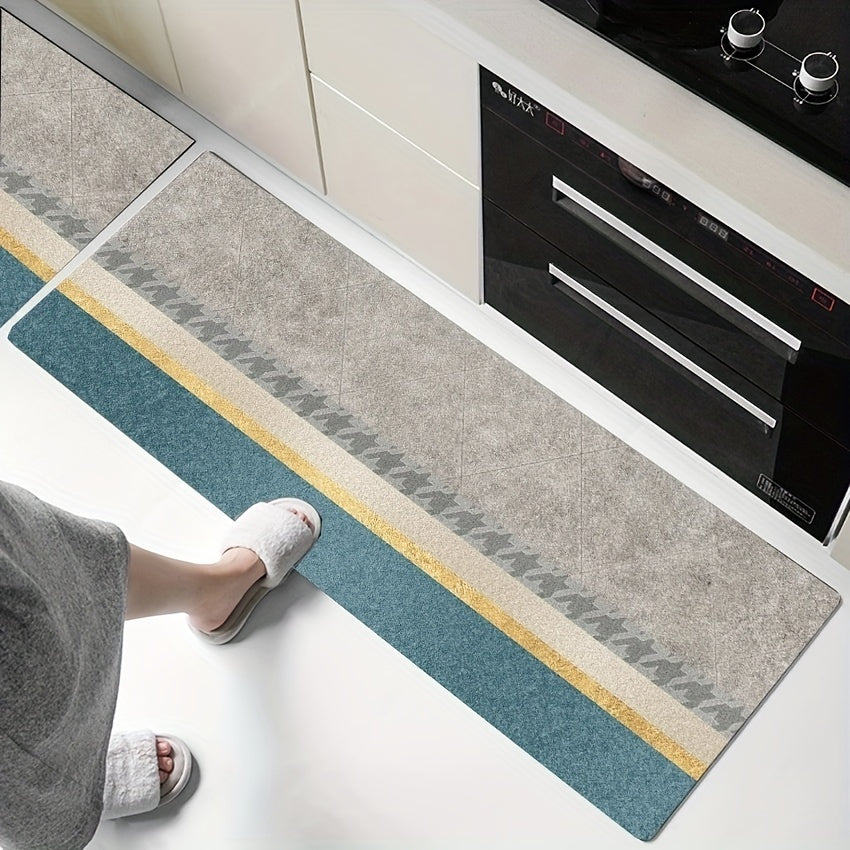 Soft Kitchen Area Rug Non-Slip Floor Mat Machine Washable