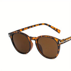 Retro Round Sunglasses Tortoiseshell Anti Glare UV400