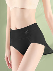 4pcs Letter Print High Waist Stretchy Panties Women's Lingerie