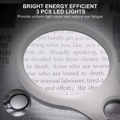 HD Magnifying Glass For Elderly Reading Scientific Observation Jewelry Appraisal
