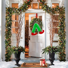 Christmas Artificial Leg Tree Decoration Santa Elf