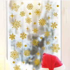 Christmas Snow Window Stickers Double Side Visual Decoration