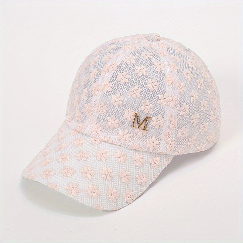 Stylish Lace Baseball Cap Flower Sun Hat Snapback Dad Hat