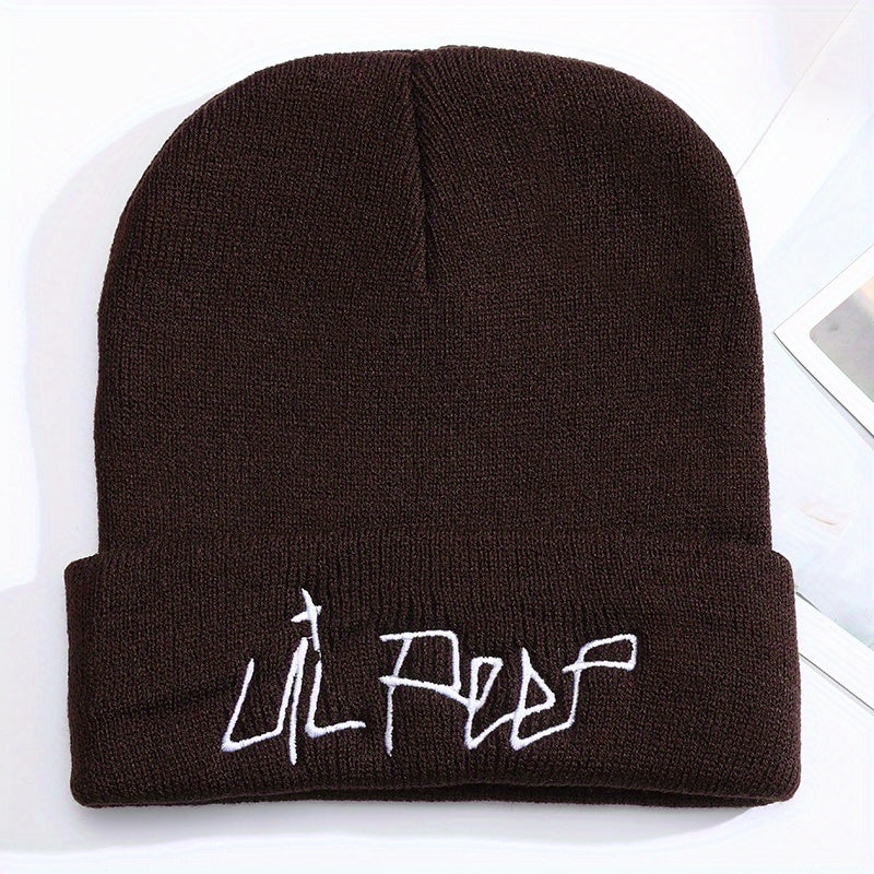 Embroidery Knitted Hat Warm Pullover Mens Hat Hip hop Cold Hat