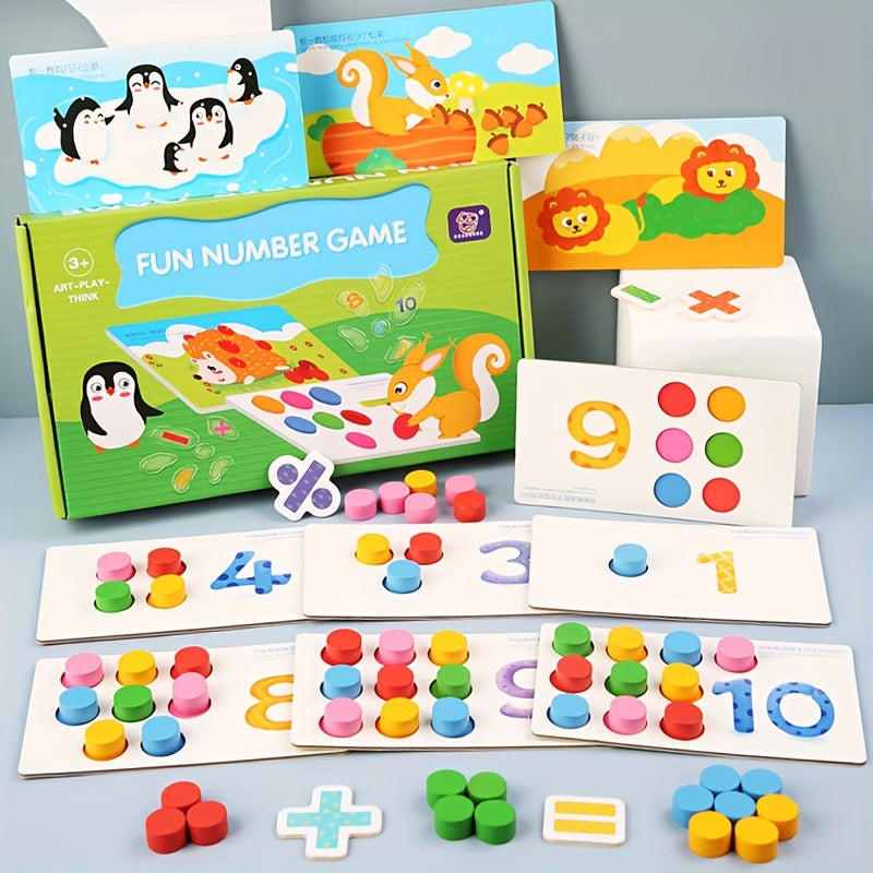 Montessori Kids Arithmetic Toys Number Cognitive Development