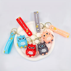 Owl Keychain Pendant for Car Keys Backpacks Wallets