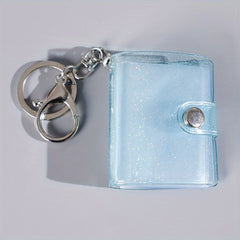 Men's Mini Photo Album Keychain 1 Inch 2 Inch Photo Storage Book