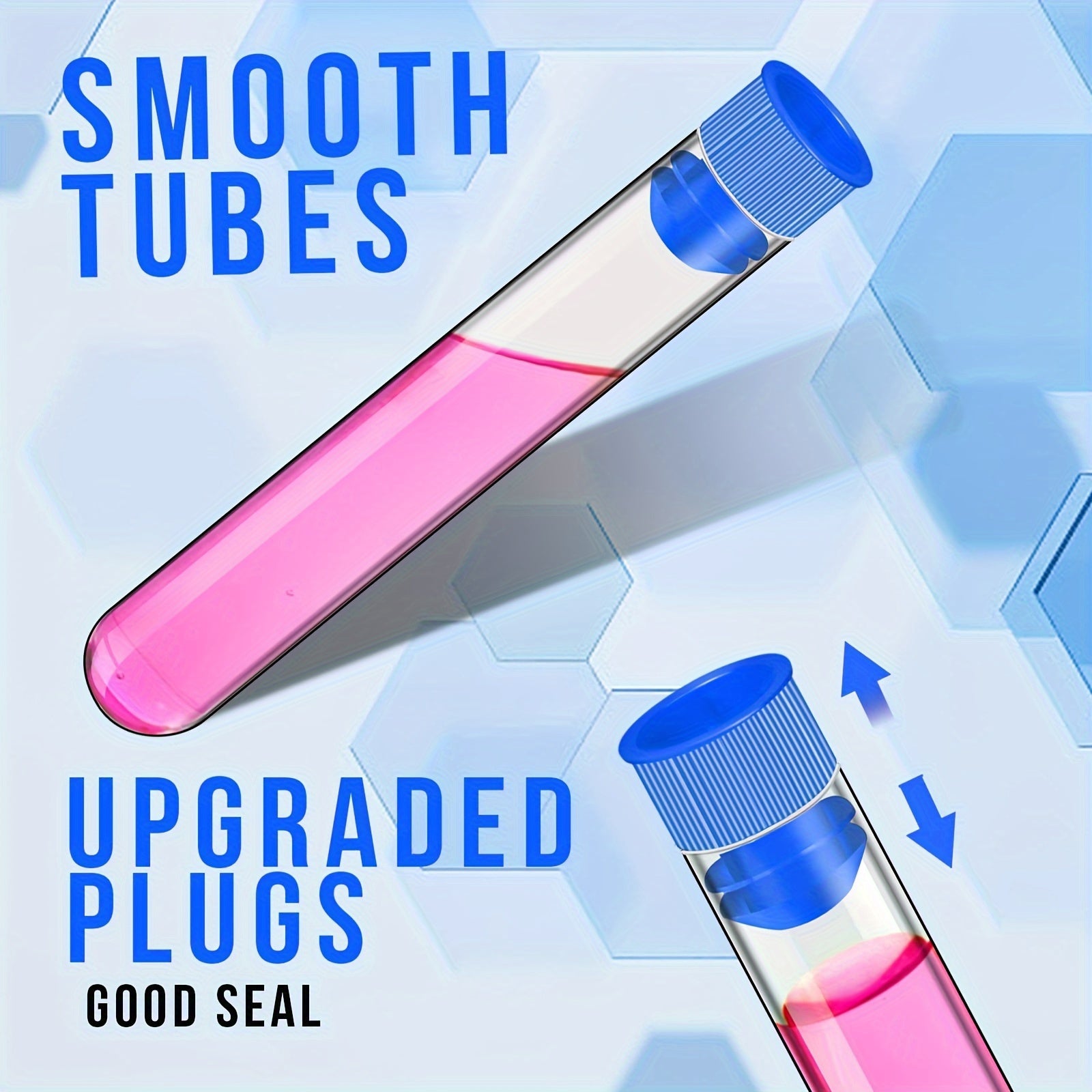 20pcs Clear Plastic Tubes with Lids 16 100mm for Jewelry Seed Beads