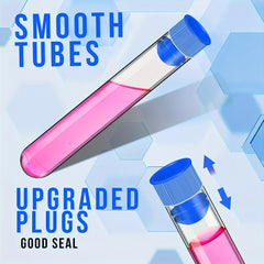 20pcs Clear Plastic Tubes with Lids 16 100mm for Jewelry Seed Beads