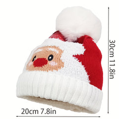 Winter Christmas Santa Claus Elk Hats Outdoor Warm Knitted Hat
