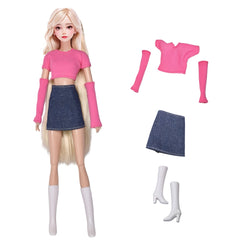 Doll Outfit Set for 29 Dolls - Casual Skirt & Shirt in Multiple Colors