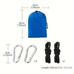 Portable Camping Hammock with Straps and Hooks