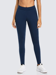 High Waist Sports Pants with Plush Inner Pockets for Yoga