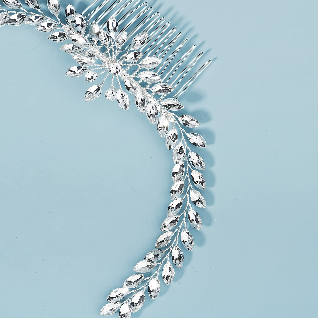Crystal & Pearl Bridal Comb Hairpiece