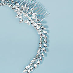 Crystal & Pearl Bridal Comb Hairpiece