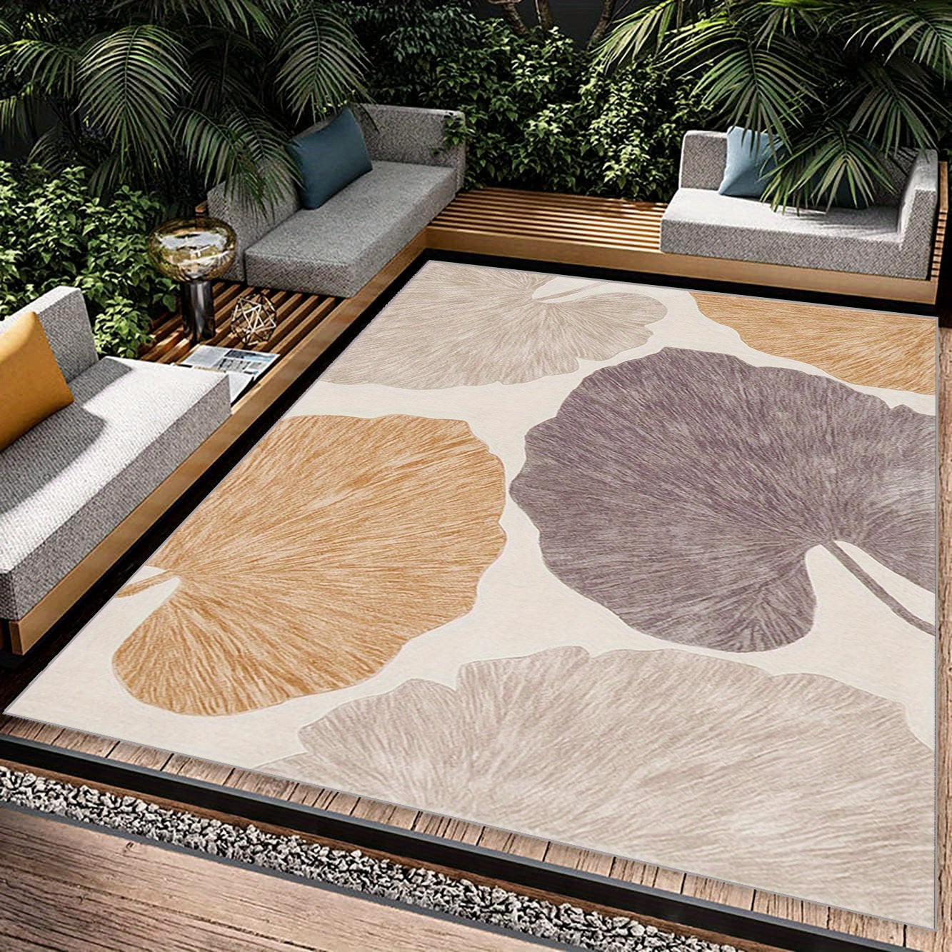 Easy-to-Clean Living Room & Bedroom Area Rug