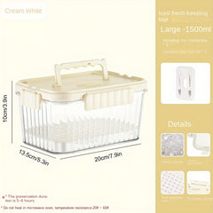 Portable Fruit Box With Fork for Outdoor Camping Fresh Keeping