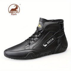 Men's Lace-up Leather Sneakers Comfortable Ankle Boots